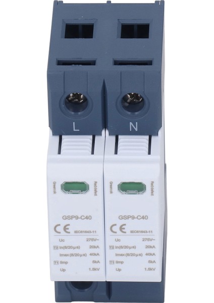 Aşırı Gerilim Koruma Cihazı 40KA 2p 275V Ac Pc Gerilim Koruma Parafudr Koruyucu (Yurt Dışından) modelleri