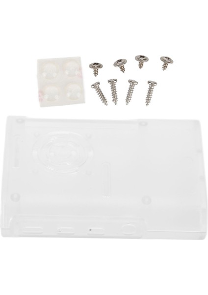 Muhafaza Kutusu Abs Isı Dağılımı Koruyucu Kabuk Soğutma Parçaları Raspberry Pi 4 Model Btransparent (Yurt Dışından)