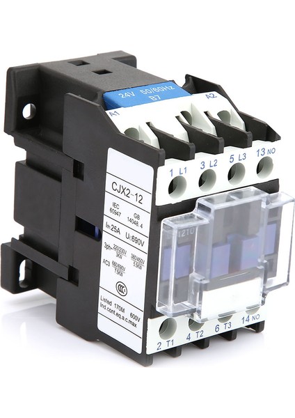 CJX2-1210 Ray Montajlı Kontaktör Endüstriyel Elektrik Kontaktörü (24V Ac) (Yurt Dışından) fiyatları