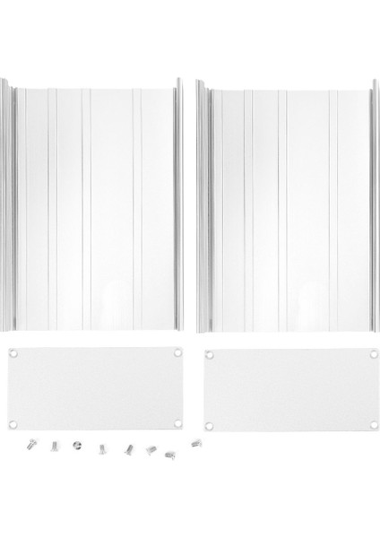 Alüminyum Proje Kutusu Mat Gümüş Dıy Devre Kartı Muhafaza Kutusu 68X145X200MM (Yurt Dışından)