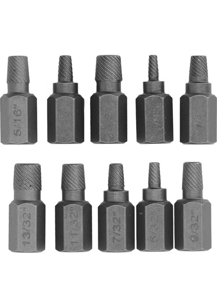 10 Adet Hasarlı Vida Çıkarıcı Altıgen Cıvata Saplama Çıkarıcı Onarım Bakım Için Çıkarma Aracı (Yurt Dışından)