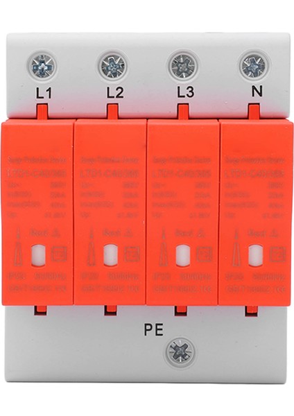 Aşırı Gerilim Koruma Cihazı Gerilim Koruması Parafudr Koruyucu 385V Ac 20‑40KA Ev 4p Için (Yurt Dışından)