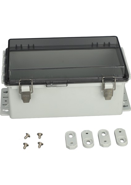 Su Geçirmez Dış Mekan Proje Bağlantı Kutusu Abs Plastik IP66 Toz Geçirmez Muhafaza Güç Elektrik Kutusu Şeffaf (Yurt Dışından)