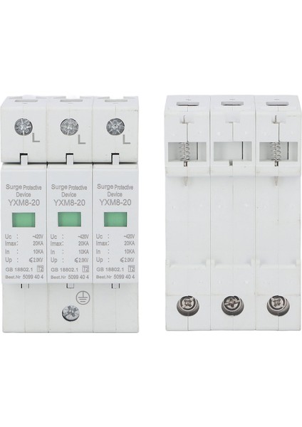 Aşırı Gerilim Koruyucu Yıldırım Koruması 3 Fazlı Alev Koruyucu Cihaz Ev Için 420V (Yurt Dışından) fiyatları