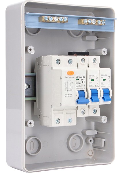2 Yollu 230V Dağıtım Kutusu Ab Standardı Su Geçirmez 2mcb (B6A+B32A) Rcd (63A 1p+N) B Sigorta (Yurt Dışından) indirimleri