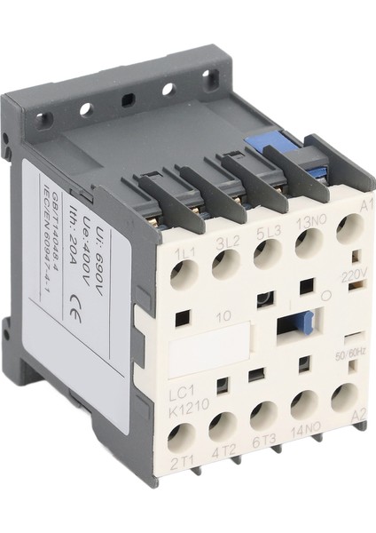 Ac Kontaktör Yüksek Hassasiyetli Endüstriyel Elektrik Kalınlaştırılmış Gümüş Nokta Kontakları 220V 20A (Yurt Dışından)