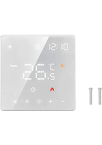 Tuya Home Dijital Sıcaklık Kontrol Cihazı Anahtarı Dokunmatik Termostat 100‑250VAC Beyaz 3A Su Zemin Isıtma Için Küçük Termostat (Yurt Dışından)