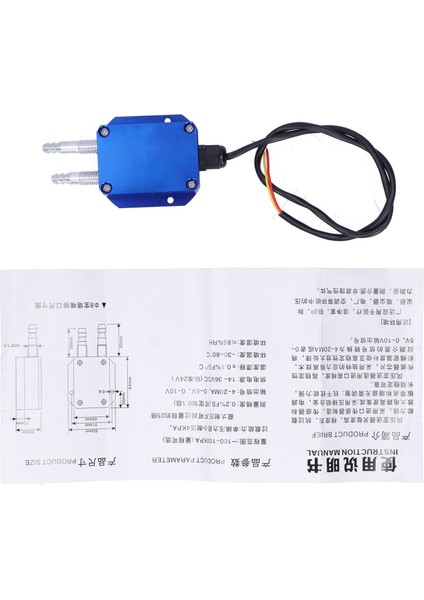 Rüzgar Basınç Vericisi Mavi DC24V Mikro Diferansiyel Sensör Kazan Kömür Madeni Için0-1kpa (Yurt Dışından)