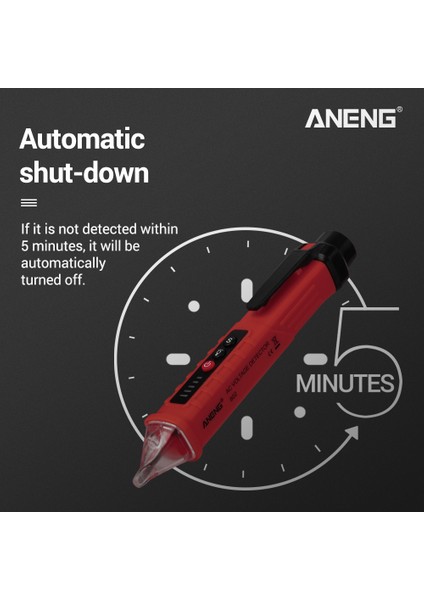 Aneng VD802 Temassız Ac Voltaj Dedektörü Test Cihazı 12V-1000V Kalem Tipi Elektrik Göstergesi LED Çıkış Voltaj Dedektörü Sensörü Wit (Yurt Dışından) fiyatları