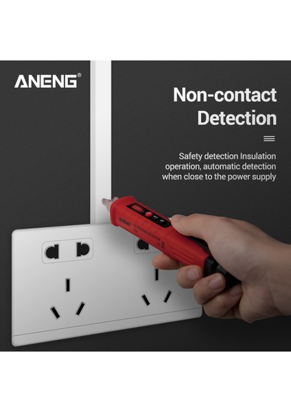 Aneng VD802 Temassız Ac Voltaj Dedektörü Test Cihazı 12V-1000V Kalem Tipi Elektrik Göstergesi LED Çıkış Voltaj Dedektörü Sensörü Wit (Yurt Dışından) modelleri
