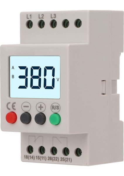 Aşırı Düşük Gerilim Koruyucu Koruyucu Cihaz 3 Fazlı LCD Dijital Ekran Ac 380V (Yurt Dışından) modelleri