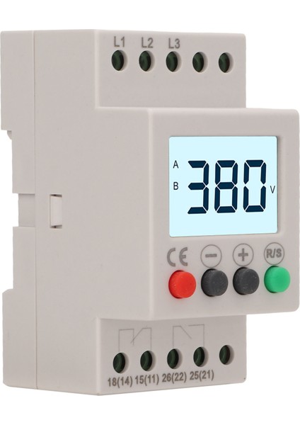 Aşırı Düşük Gerilim Koruyucu Koruyucu Cihaz 3 Fazlı LCD Dijital Ekran Ac 380V (Yurt Dışından) fırsatları