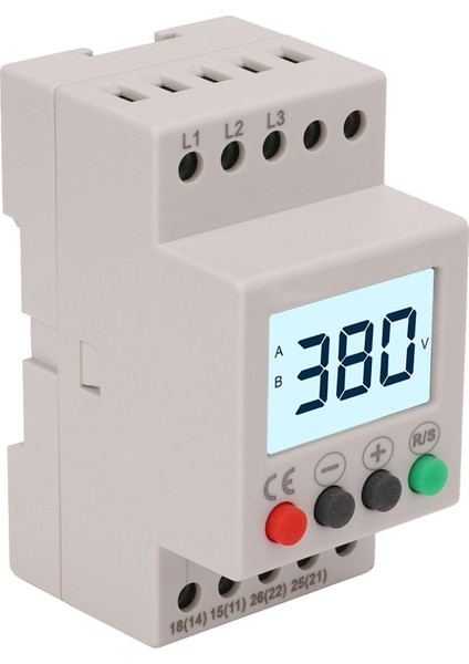 Aşırı Düşük Gerilim Koruyucu Koruyucu Cihaz 3 Fazlı LCD Dijital Ekran Ac 380V (Yurt Dışından) indirimleri