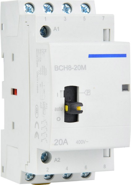BCH8-20M Ev Tipi Ac Kontaktörü 24V 20A 4p Din Raylı Kontaktör Manuel Kontrol Anahtarı ile 4no (Yurt Dışından) fırsatları