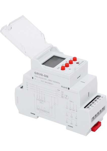 3 Fazlı Ekran Voltaj Rölesi Voltaj Güç Aşırı Gerilim Koruyucusu LED Göstergesi Grv8‑sn (Yurt Dışından) modelleri