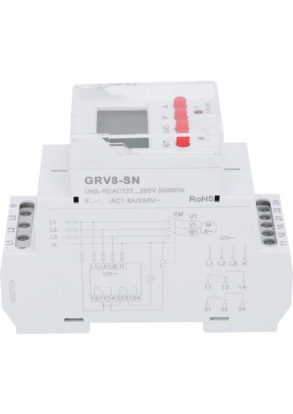 3 Fazlı Ekran Voltaj Rölesi Voltaj Güç Aşırı Gerilim Koruyucusu LED Göstergesi Grv8‑sn (Yurt Dışından) fırsatları