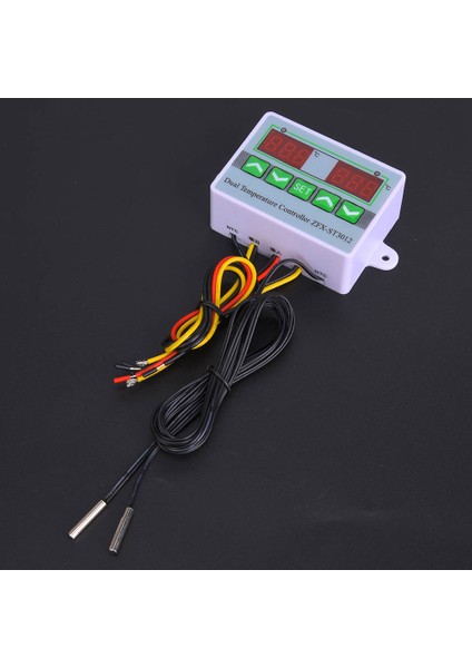 ST3012 Sıcaklık Kontrol Cihazı Akıllı Dijital Ekranlı Çift Kanallı Sıcaklık Kontrol ANAHTARIAC220V (Yurt Dışından) modelleri