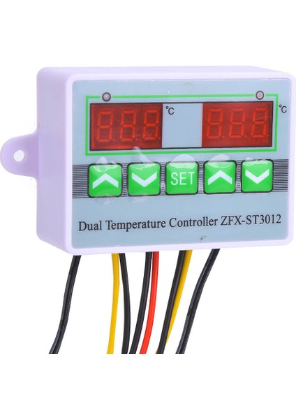 ST3012 Sıcaklık Kontrol Cihazı Akıllı Dijital Ekranlı Çift Kanallı Sıcaklık Kontrol ANAHTARIAC220V (Yurt Dışından) indirimleri