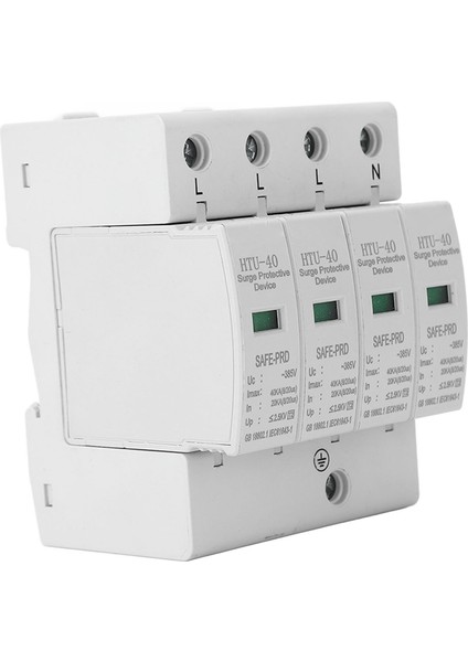 Pv Ac Aşırı Gerilim Koruma Cihazı Yıldırım Koruması Alev Ac Aşırı Gerilim Koruyucu 4p 20‑40KA 385VAC (Yurt Dışından) fırsatları