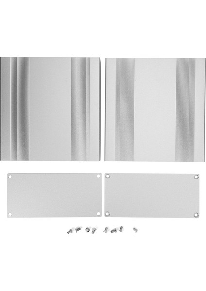 Alüminyum Proje Kutusu Mat Gümüş Muhafaza Kutusu Dıy Gps Analizörü Hıfı Amplifikatör Muhafazası 68X145X150MM (Yurt Dışından)