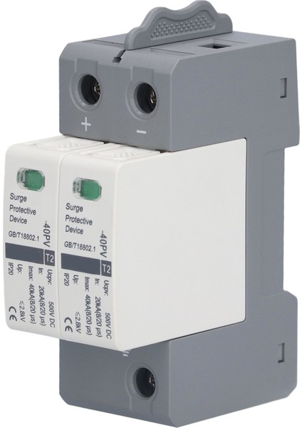 Aşırı Gerilim Koruma Cihazı 2p Gerilim Koruması Parafudr Koruyucu 20‑40KA 500VDC CHLT‑40PV (Yurt Dışından) fiyatları