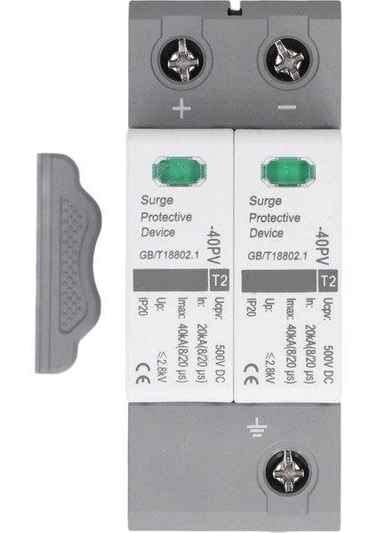Aşırı Gerilim Koruma Cihazı 2p Gerilim Koruması Parafudr Koruyucu 20‑40KA 500VDC CHLT‑40PV (Yurt Dışından) indirimleri