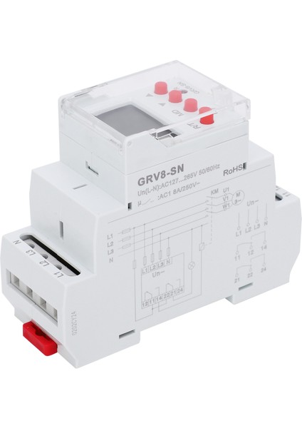 3 Fazlı Ekran Voltaj Rölesi Voltaj Güç Aşırı Gerilim Koruyucusu LED Göstergesi Grv8‑sn (Yurt Dışından) indirimleri