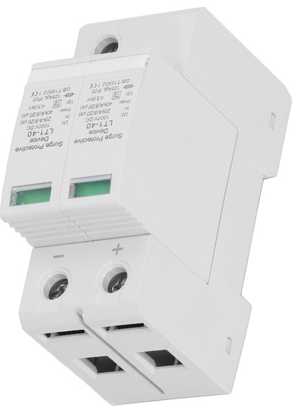 Aşırı Gerilim Koruma Cihazı Fotovoltaik Pv Gerilim Koruması Parafudr Koruyucu 20‑40KA 2p DC1000V (Yurt Dışından) fiyatları