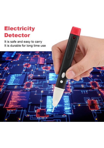 Kırmızı Test Kalemi Elektrik Dedektörü LED Işıklı Elektrik Voltaj Test Cihazı (Yurt Dışından) indirimleri