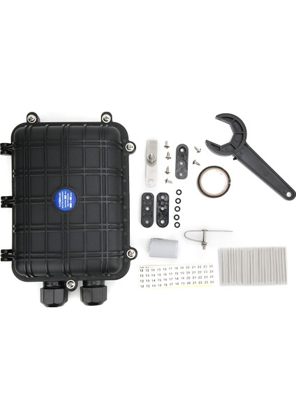 1'e 1 Çıkış Yatay Fiber Optik Ekleme Muhafazası IP68 Su Geçirmez Fiber Kablo Bağlantı KUTUSU24 Çekirdek (Yurt Dışından)