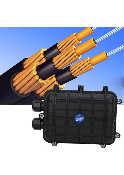 1'e 1 Çıkış Yatay Fiber Optik Ekleme Muhafazası IP68 Su Geçirmez Fiber Kablo Bağlantı KUTUSU24 Çekirdek (Yurt Dışından) indirimleri