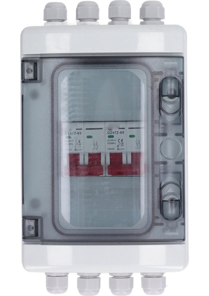 Dc Minyatür Devre Kesici Kutusu 2 Giriş 2 Çıkış Pv Güneş Bağlantı Kesme Anahtarı Güç Dağıtımı Uv Geçirmez IP65 Su Geçirmez 500V 63A (Yurt Dışından) modelleri