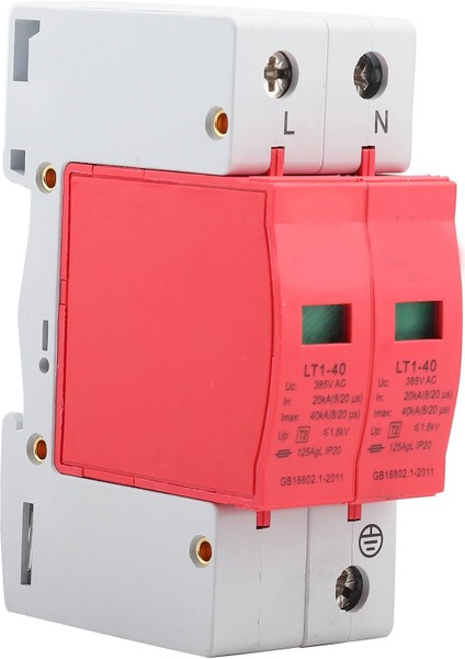 Aşırı Gerilim Koruma Cihazı Telefon Thunder Tele Koruyucu Düşük Gerilim Parafudr (2P40KA) (Yurt Dışından)