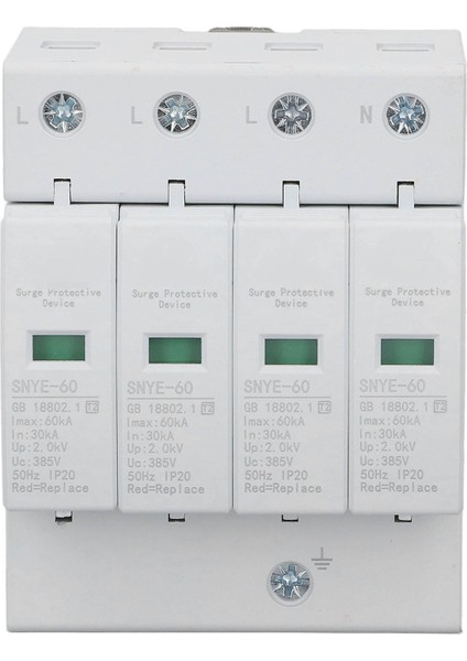 Beyaz Dağıtım Kutusu Aşırı Gerilim Koruma Cihazı IP20 Güvenli Basit Kombinasyon Kutusu Gerilim Aşırı Gerilim Koruması 60KA 4p 385V (Yurt Dışından)