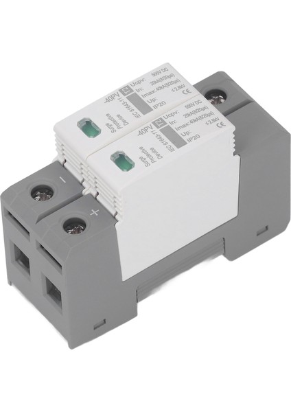 2p Fotovoltaik Dc Gerilim Aşırı Gerilim Koruma Cihazı Yıldırım Koruma Devre Kesici 500VDC 20‑40KA (Yurt Dışından) modelleri