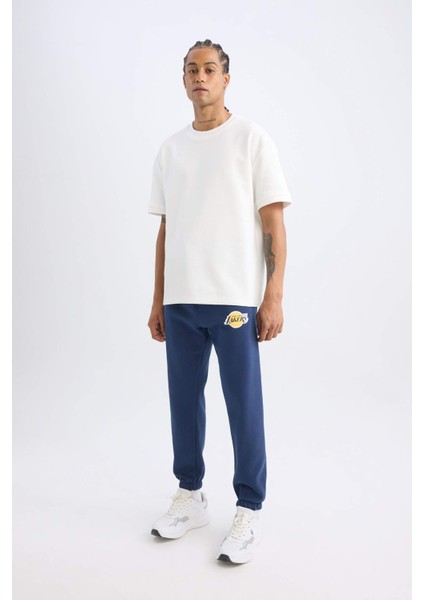 DeFactoFit Jogger Eşofman Altı NBA Los Angeles Lakers Cepli Beli Paçası Lastikli X9631AZ24AU fırsatları