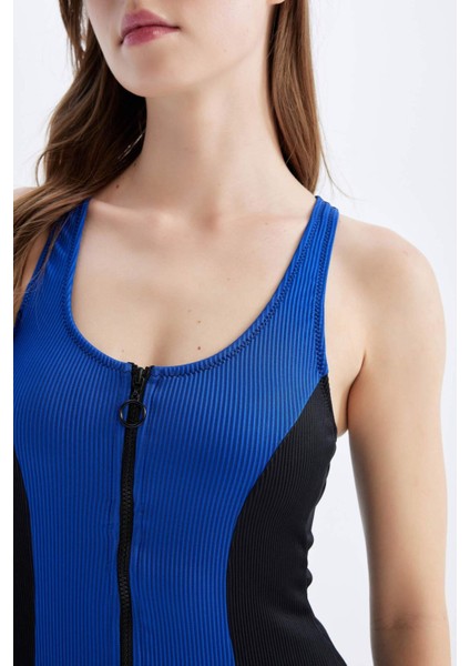 Regular Fit Fermuarlı Sörf Mayo-Fall in Love D1073AXNS indirimleri