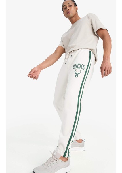 Fit NBA Milwaukee Bucks Standart Fit Cepli Kalın Jogger Eşofman Altı Z6055AZ24WN indirimleri