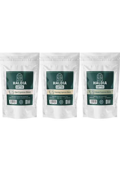 3X100GR Espresso Blend Tadım Seti