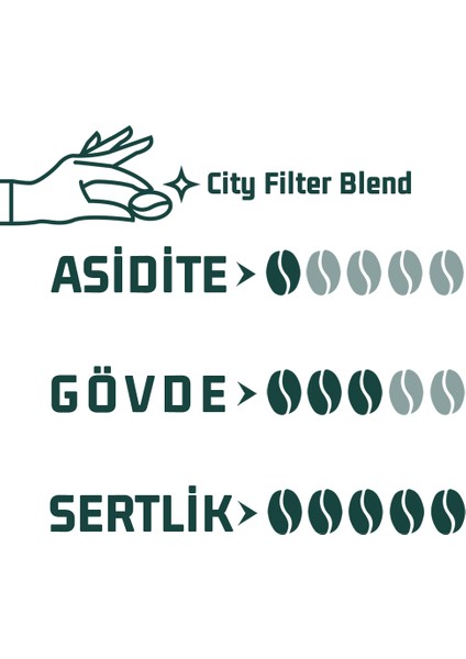 3X100GR Filtre Kahve Blend Tadım Seti modelleri