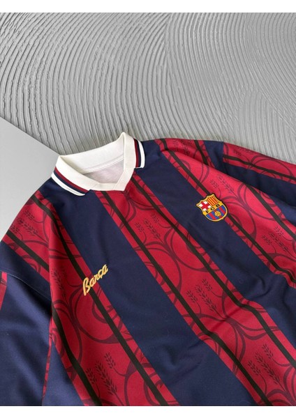 Barcelona Retro Nakışlı Premıum Oversıze T-Shırt fiyatları