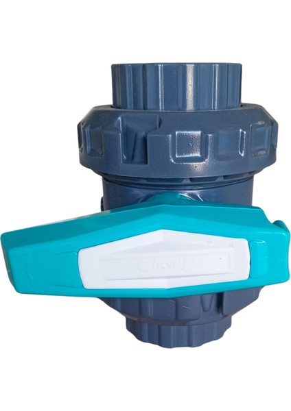 U-Pvc Küresel Vana 50 mm DN40 PN16 Rakorlu – Havuz Tesisat Vanası fiyatları