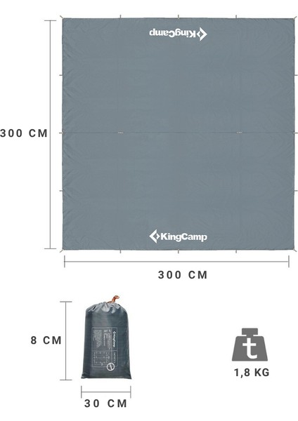 Rimini M Tarp-Gölgelik UPF50+ I 300X300 cm Grey modelleri