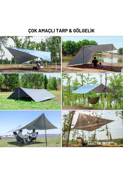 Rimini M Tarp-Gölgelik UPF50+ I 300X300 cm Grey