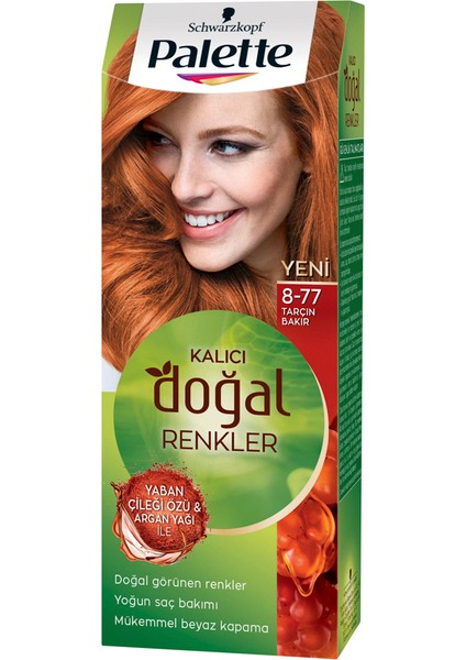 Natural Saç Boyası 8.77 Tarçın Bakır