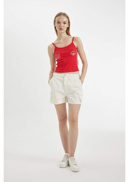 Coool Regular Fit Normal Bel Kısa Paça Gabardin Şort A3688AX24HS