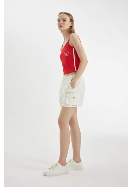 Coool Regular Fit Normal Bel Kısa Paça Gabardin Şort A3688AX24HS