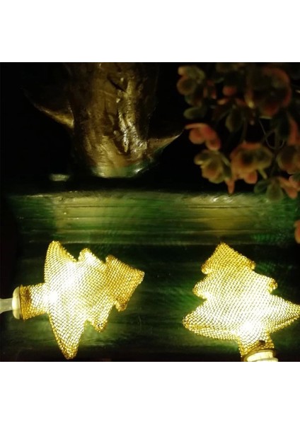 Metal Örgülü Çam Ağacı Şeklinde Günışığı Şerit LED Işık Zinciri (5047) indirimleri