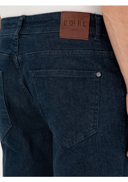 Erkek Koyu Mavi Slim Fit Pamuk Karışımlı Jean Pantolon 50294069-VR032 indirimleri
