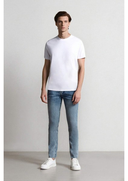 Carlo Skinny Fit Ekstra Dar Kalıp Normal Bel Ekstra Dar Paça Jean Pantolon D1821AX24SM fiyatları